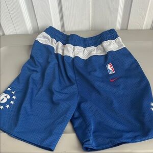 Nike - 76ers Shorts - Size Medium ( Really a Small )